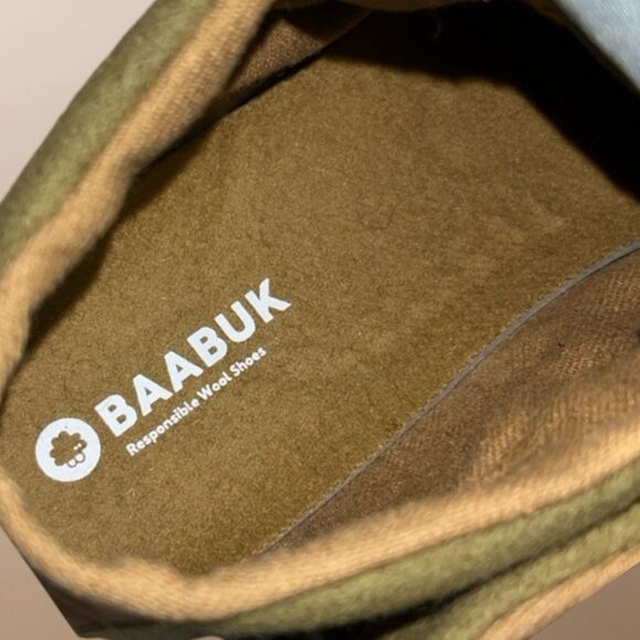 BAABUK Sky Wooler Khaki Brown Nose Wool Sneaker Size EU 45 US 11.5 12 - Picture 6 of 9